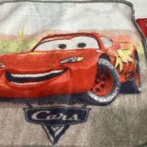 Vtg. Disney/Pixar CARS washcloth. Red, white,yellow&black. CUTE!
